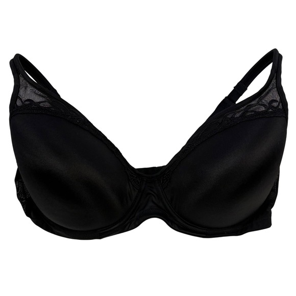 Soma Breathe‎ Beautifully Bra 34DD Full Coverage Underwire Padded Black Comfort - Picture 1 of 11
